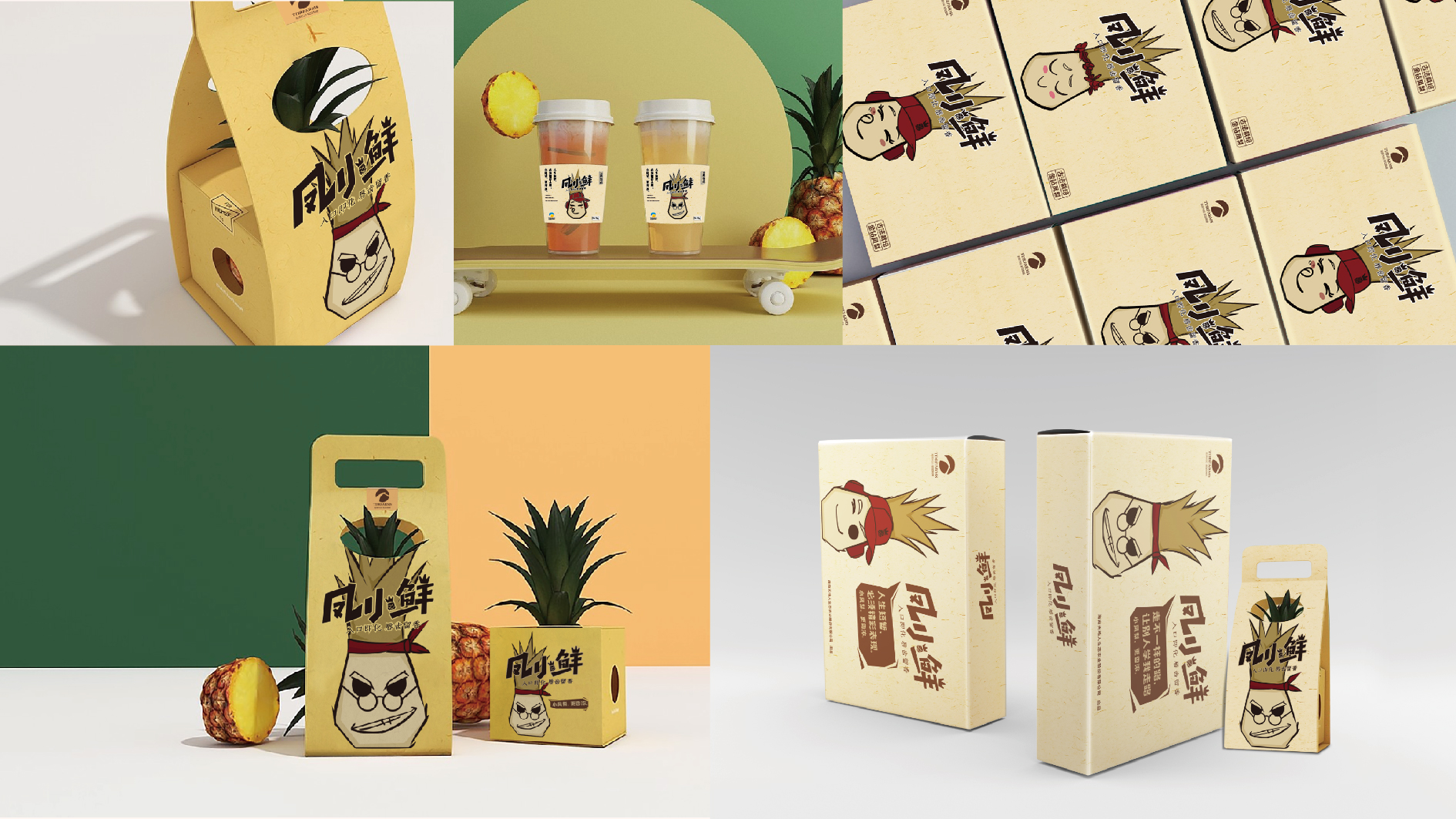 琼海凤小鲜凤梨品牌形象设计